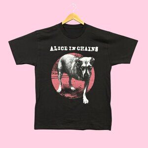 Alice In Chains Self Titled Album Three Legged Dog Rock Band Tee L
